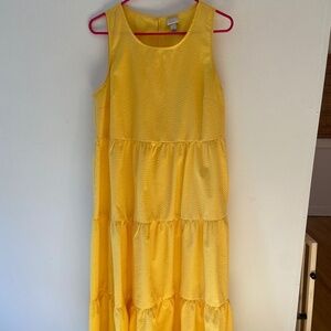 Yellow maxi dress